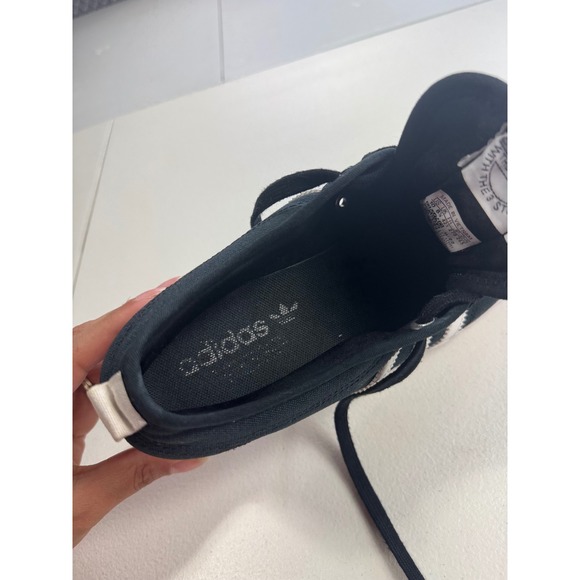 Adidas Nizza Platform Shoes Black White Canvas Sneakers Women's US 10 Trending - Picture 8 of 10